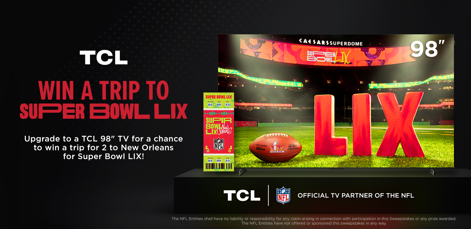 TCL 98" TV Super Bowl Experience