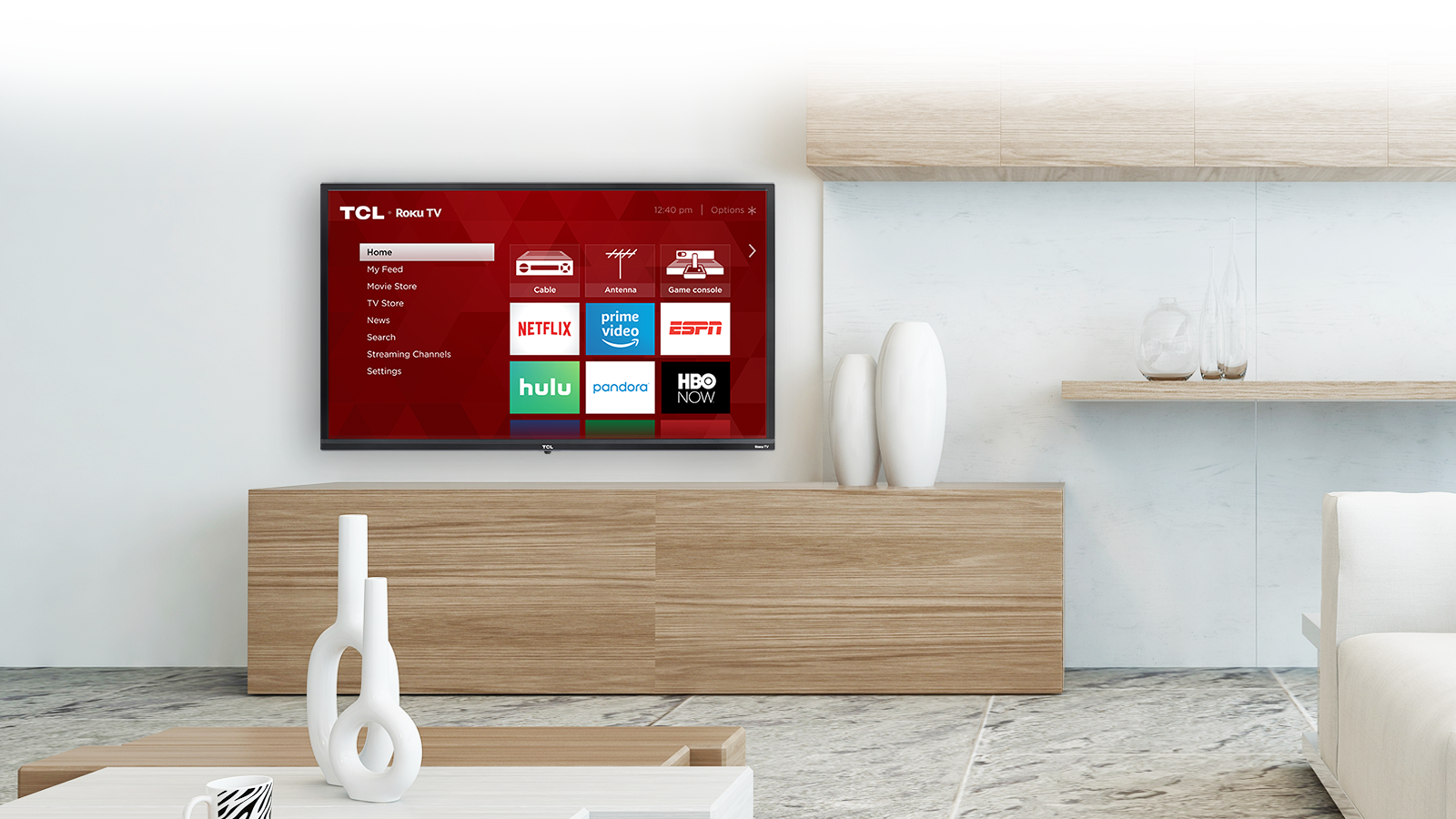 TCL 40S325 TV inteligente de 40 pulgadas 1080p Smart LED Roku TV (2019)