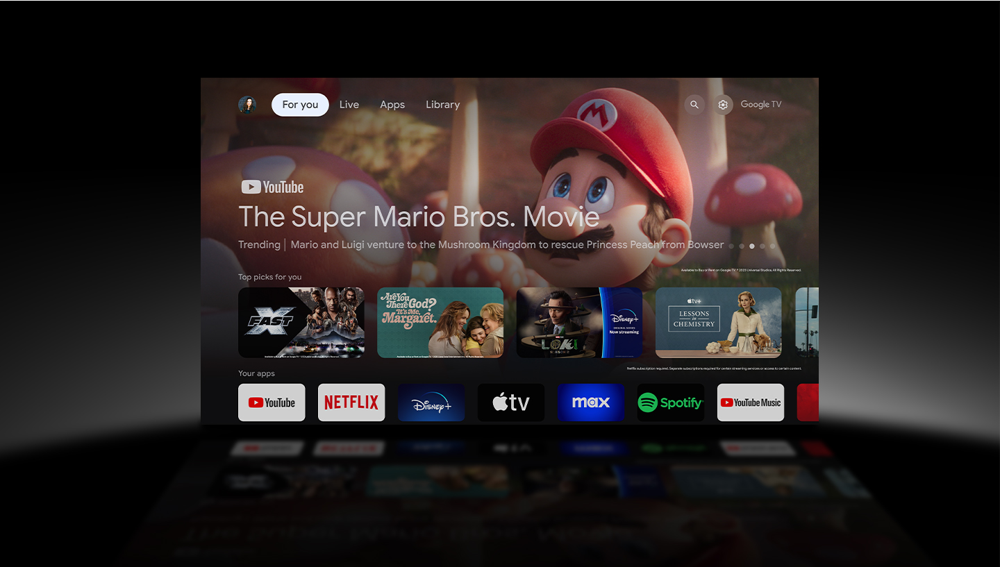 ENDLESS ENTERTAINMENT WITH GOOGLE TV AND NETFLIX BUILT-IN